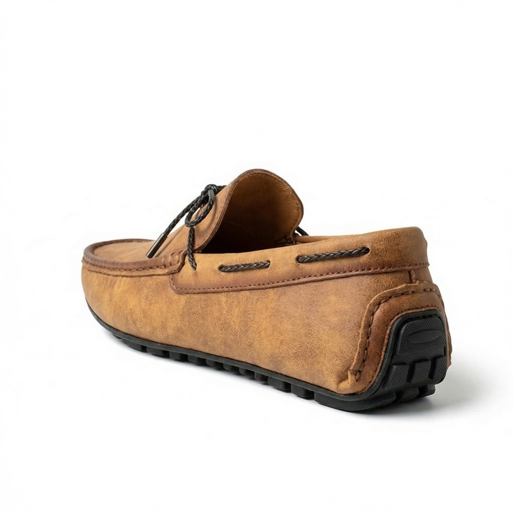 Light Brown Hudson Fleece Slip-On Loafers 1