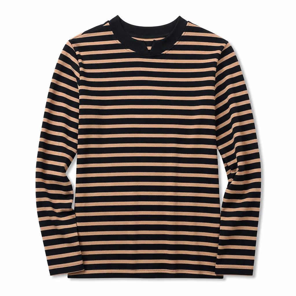 Lily Long Sleeve Shirt - Color:Camel;Size:S