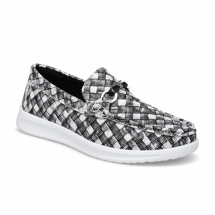 Men's Black Cowell Perforated Loafers