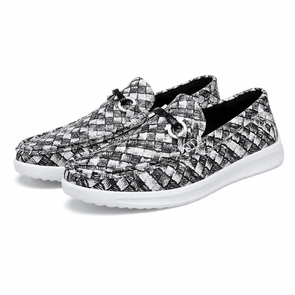 Lincoln Cowell Canvas Loafers - Color:Black;Size:38