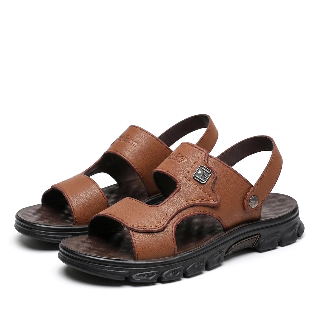 Logan Beach Sandals - Color:Brown;Size:38