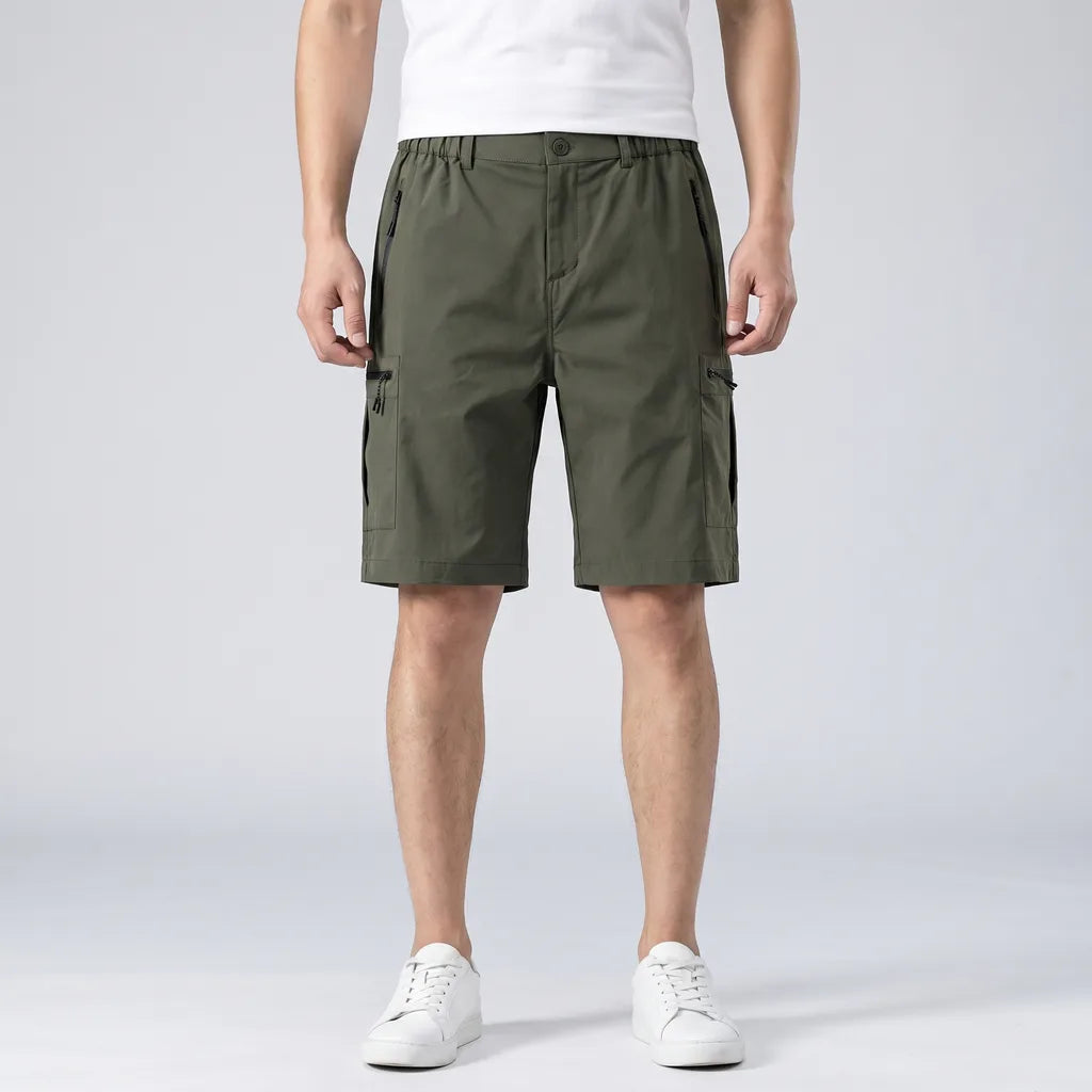 Army Green Kilbourne Quick-Dry Cargo Shorts 2