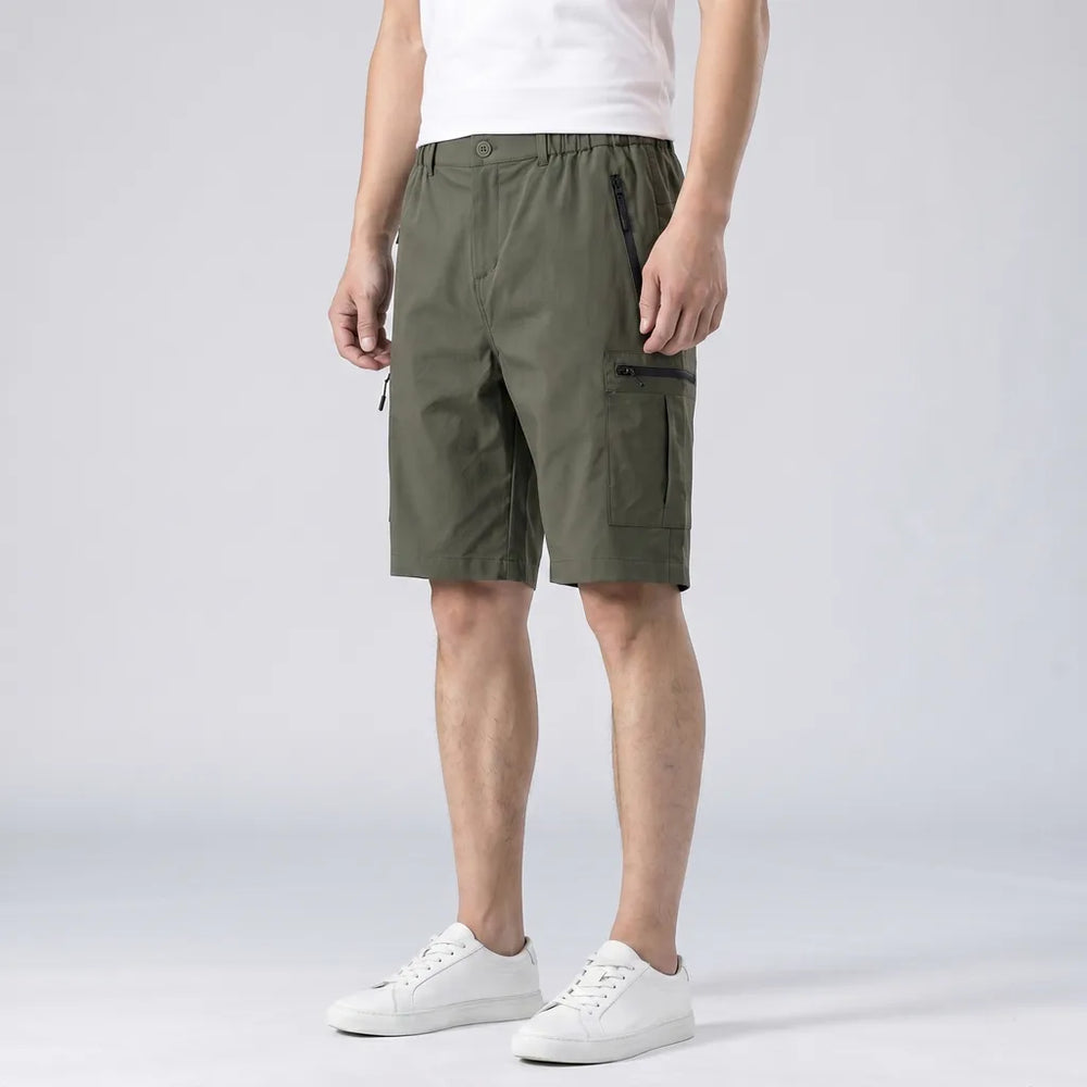 Army Green Kilbourne Quick-Dry Cargo Shorts 6