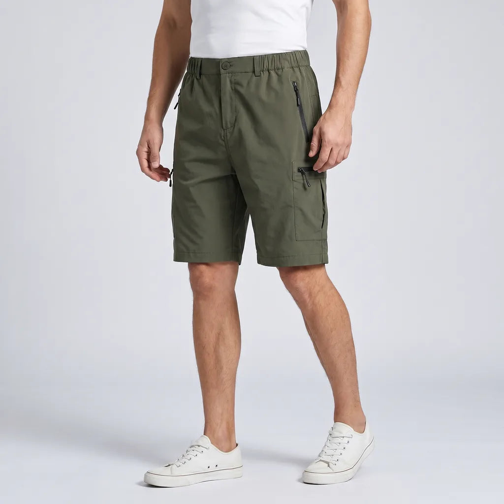 Army Green Kilbourne Quick-Dry Cargo Shorts 3