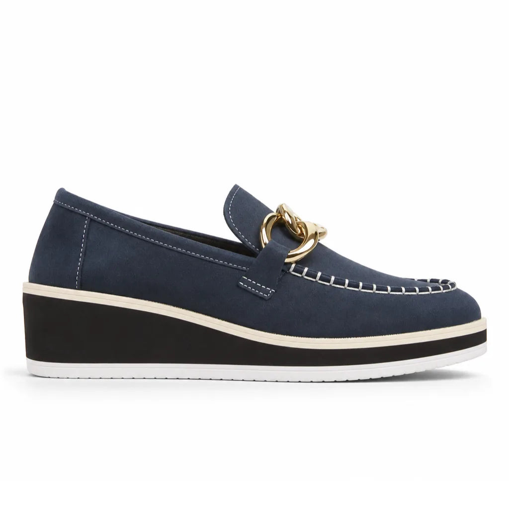 Women's Stuart Chain Wedge Loafers