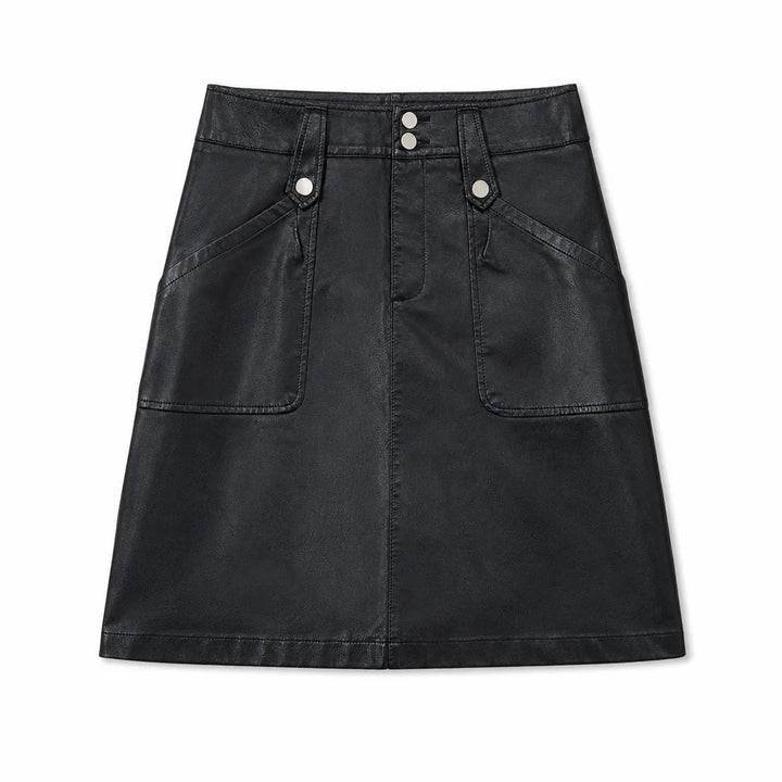 Madeleine A-Line Mini Skirt - Color:Black;Size:M