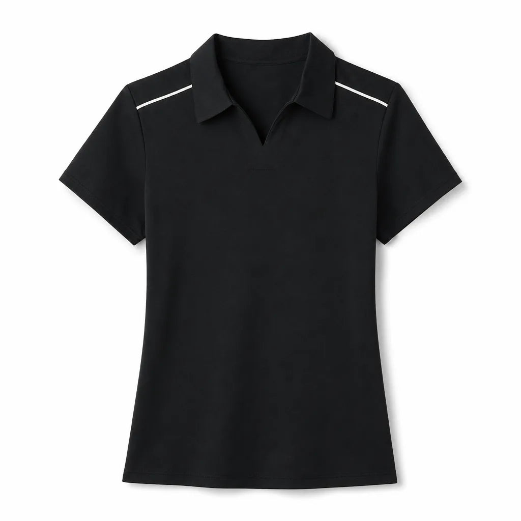 Madeline Polo Shirt - Color:Black;Size:S