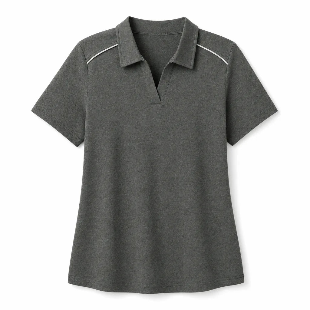 Madeline Polo Shirt - Color:Green;Size:S