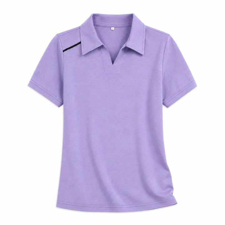 Madeline Polo Shirt - Color:Purple;Size:S
