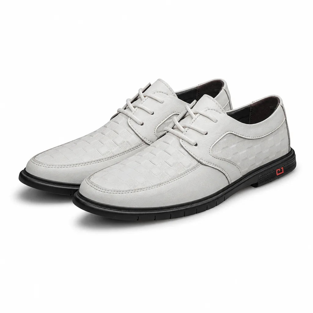 Martin Lace-Up Derbies - Color:White;Size:38