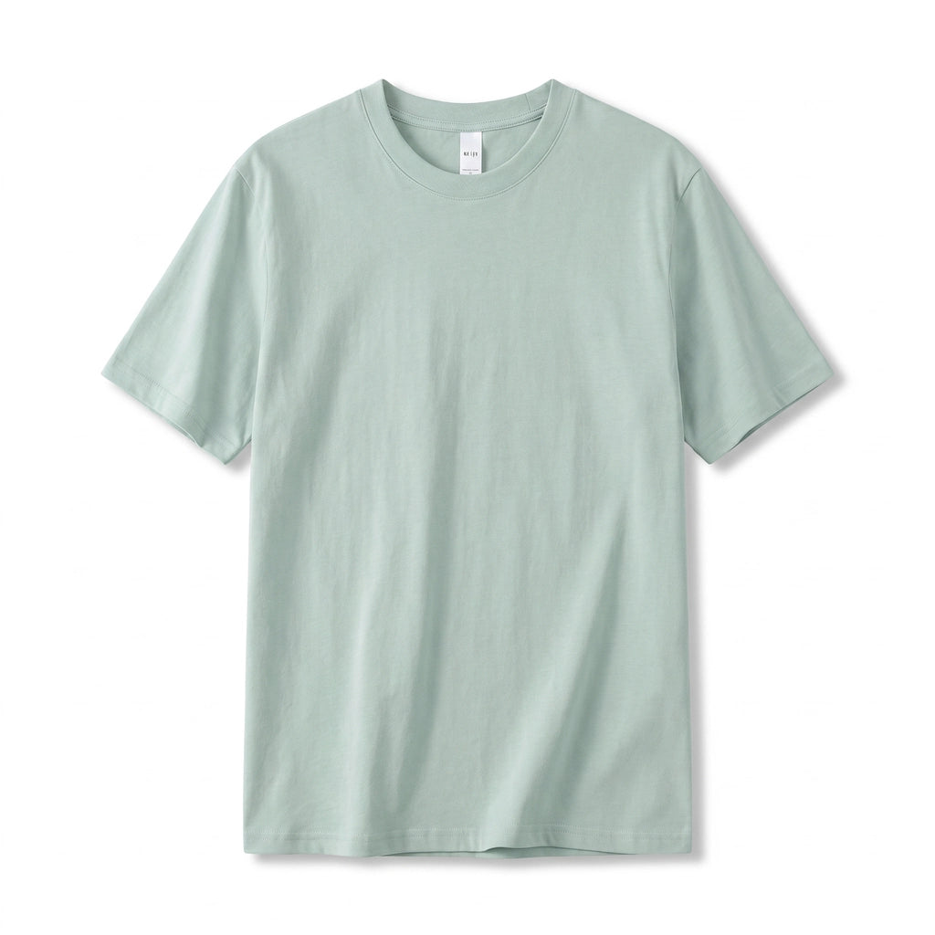 Mason Crew Neck T-Shirt - Color:Mist Blue;Size:S