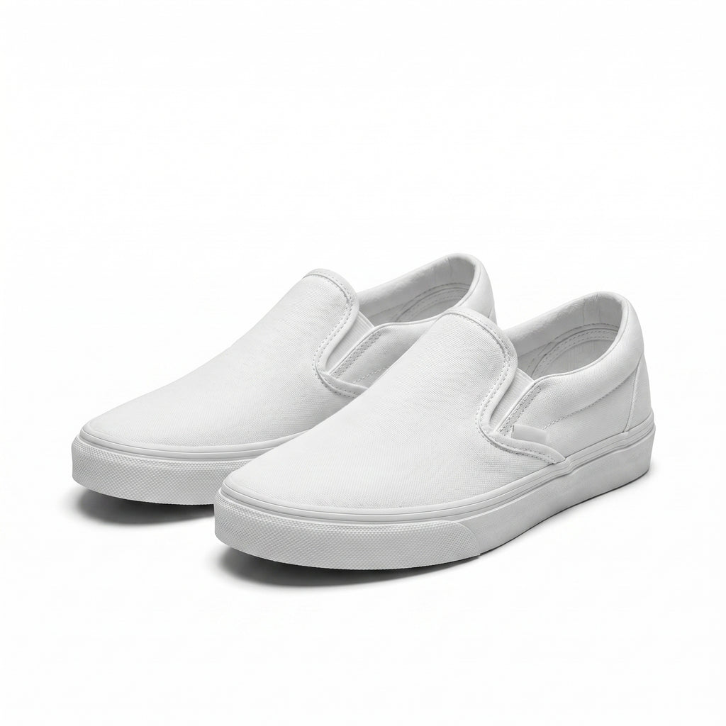 Mason Ridge Slip-On Sneakers - Color:White;Size:39