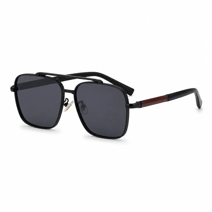 Matthew Double Bridge Shades - Color:Black