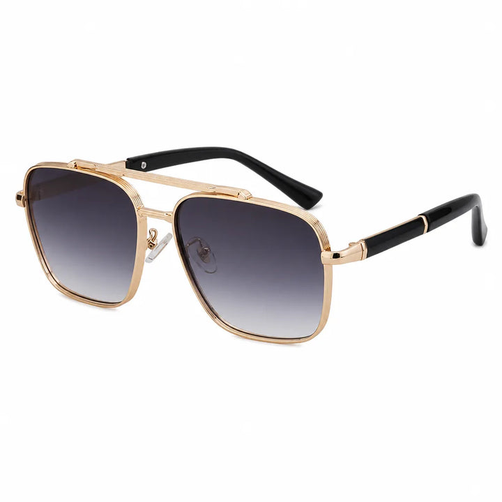 Matthew Double Bridge Shades - Color:Golden Gray