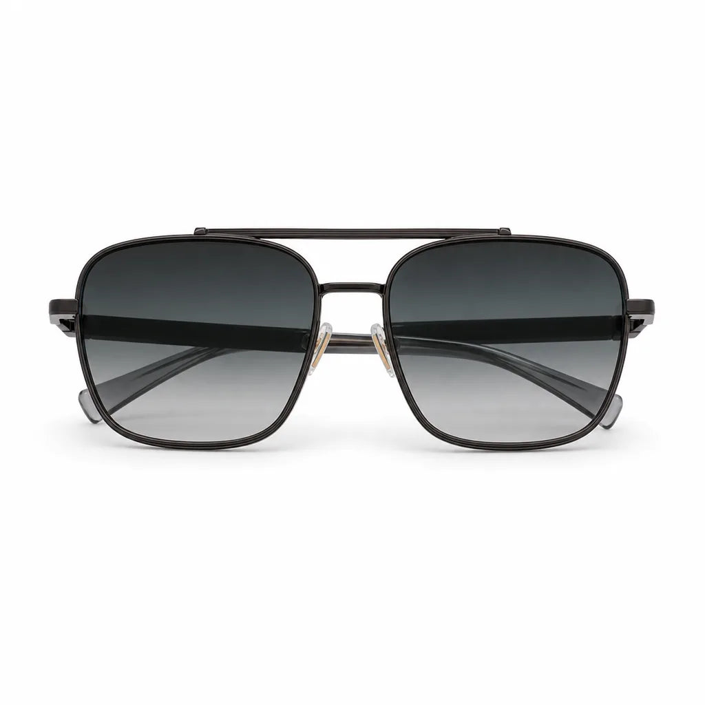Men's Cunmetal Green Juliet Double Bridge Shades