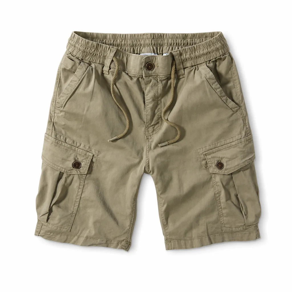 Matthew Loose Cargo Shorts - Color:Beige;Size:S