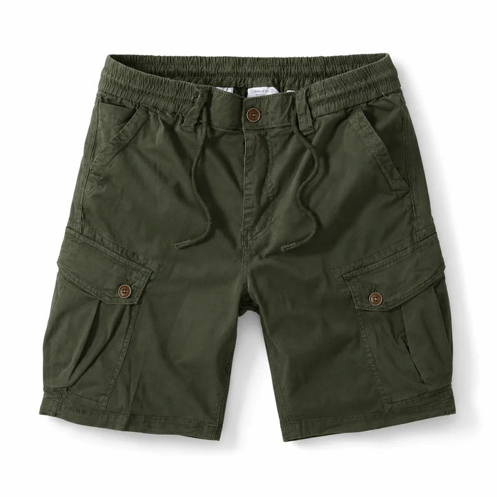 Matthew Loose Cargo Shorts - Color:Green;Size:S