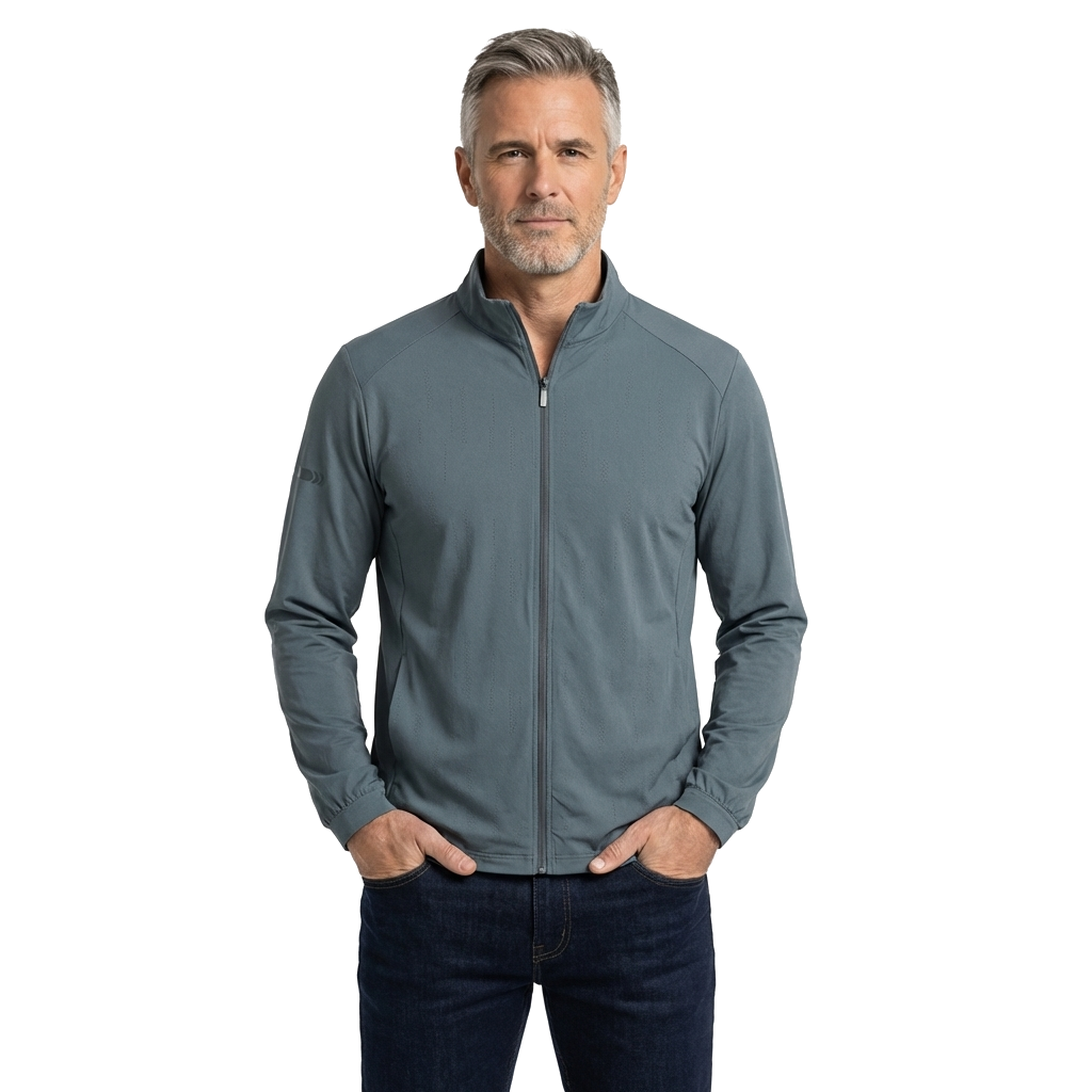 Men's Dark Grey UPF 50+ Hooded Sun Protection Jacket with Breathable Fabric 3