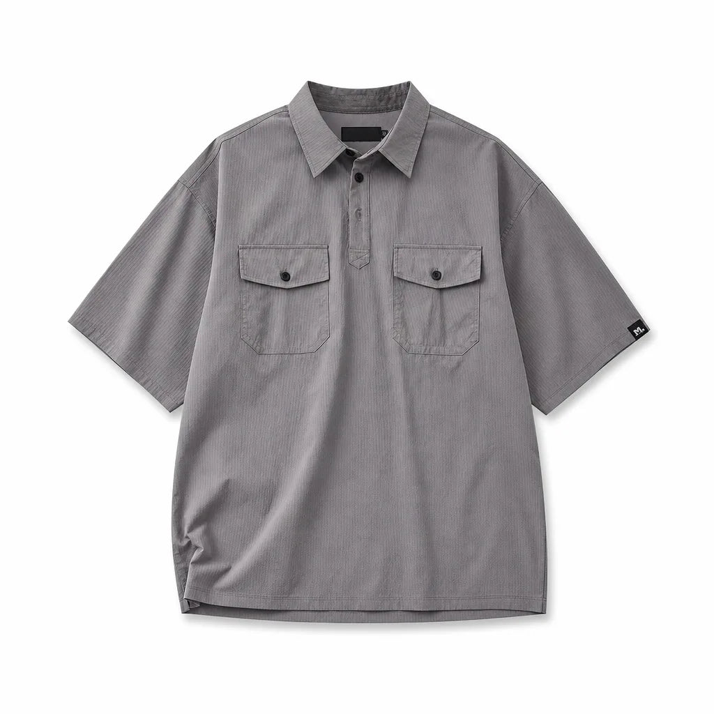 Michael Short Sleeve Polo Shirt - Color:Gray;Size:S
