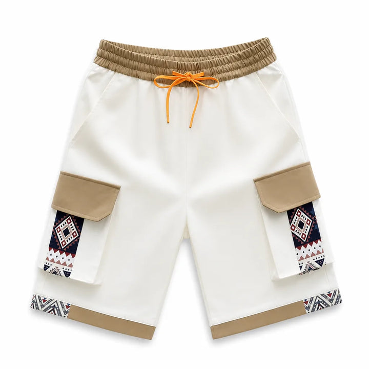 Michael Straight Cargo Shorts - Color:Beige;Size:S