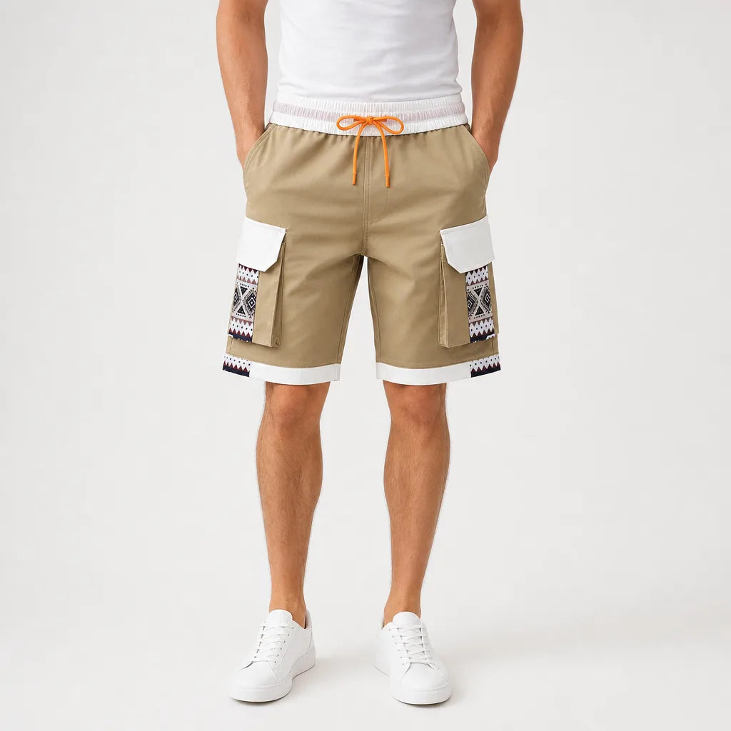 Men's Khaki Bradford Straight Cargo Shorts