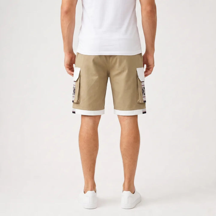 Men's Khaki Bradford Straight Cargo Shorts