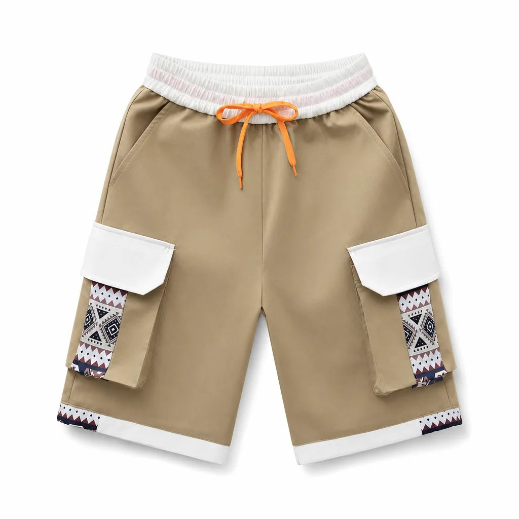 Michael Straight Cargo Shorts - Color:Khaki;Size:S