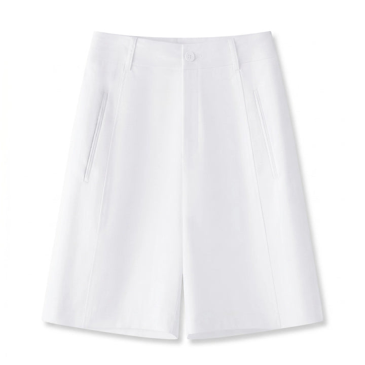 Mira Tencel Shorts - Color:White;Size:26