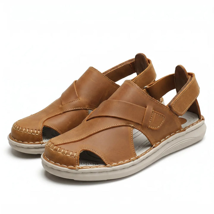 Montana Leather Trail Sandals - Color:Brown;Size:38