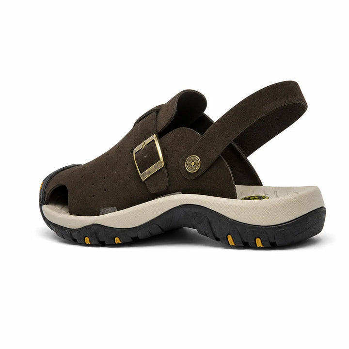 Men's Brown Fairbanks Leather Fisherman Sandals