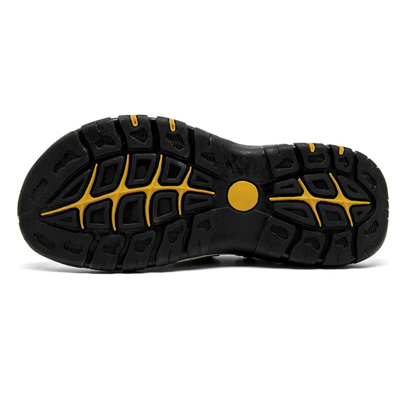 Men's Mustang Leather Trail Slides