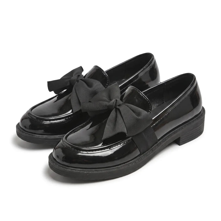 Natalia Platform Loafers - Color:Black;Size:35