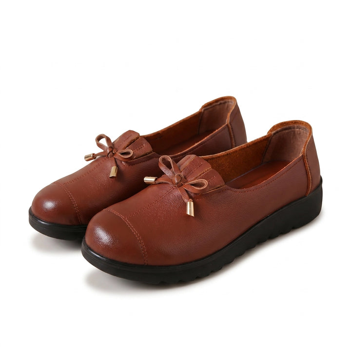 Natalia Slip-On Loafers - Color:Brown;Size:35