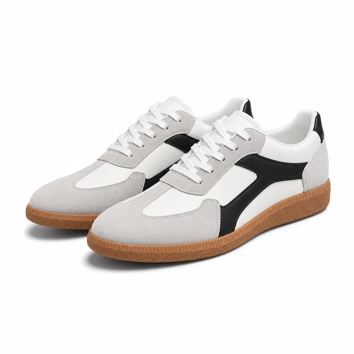 Natalie Contrast Panel Sneakers - Color:Black;Size:36