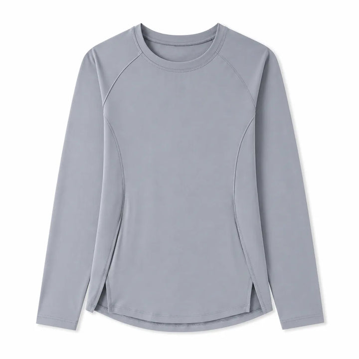 Natalie Long Sleeve T-Shirt - Color:Grey Blue;Size:S