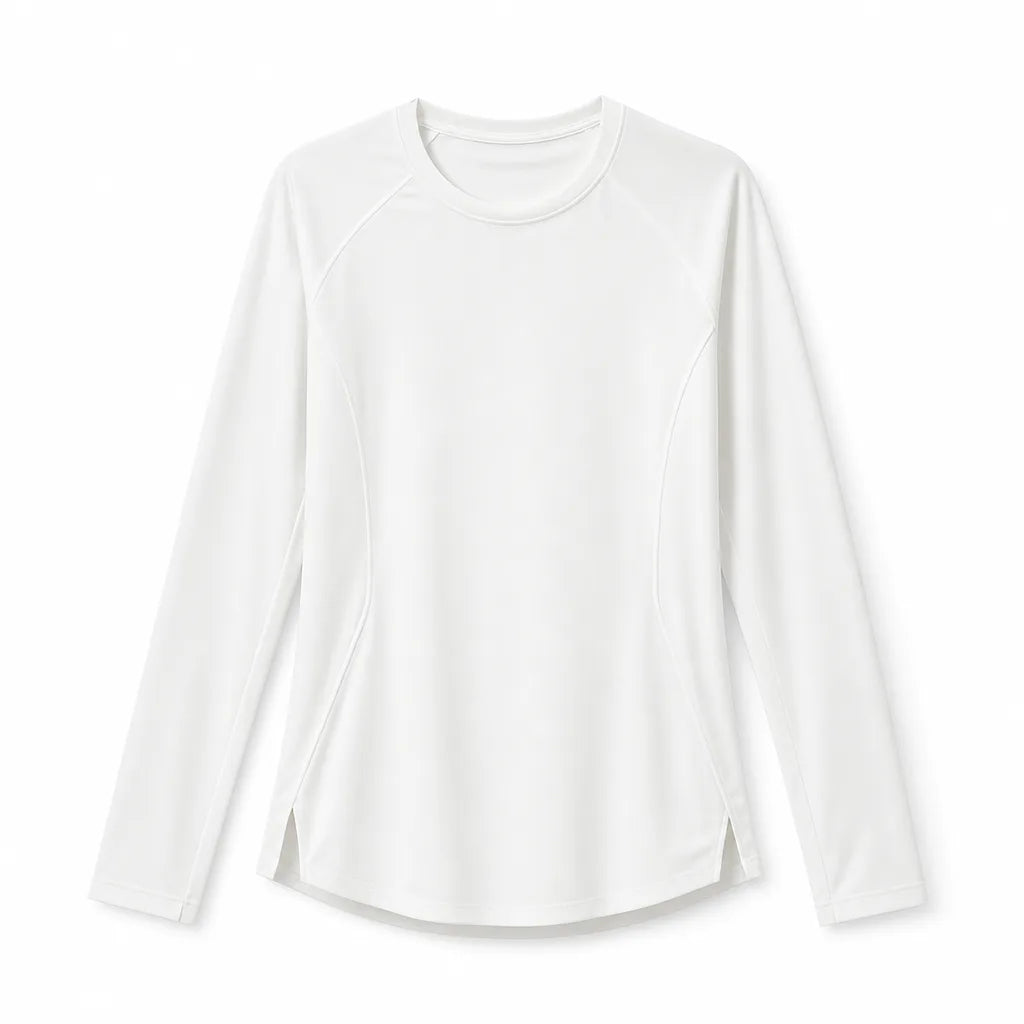 Natalie Long Sleeve T-Shirt - Color:White;Size:S