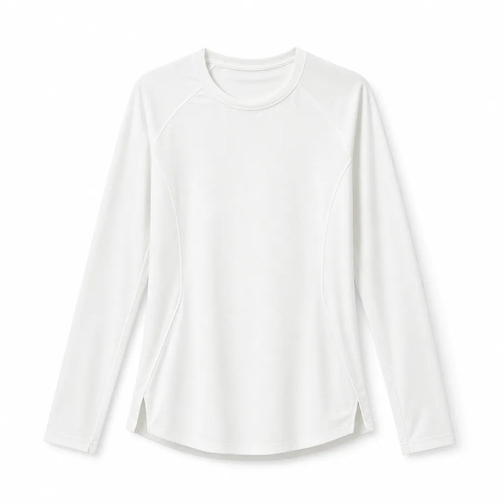 Natalie Long Sleeve T-Shirt - Color:White;Size:S