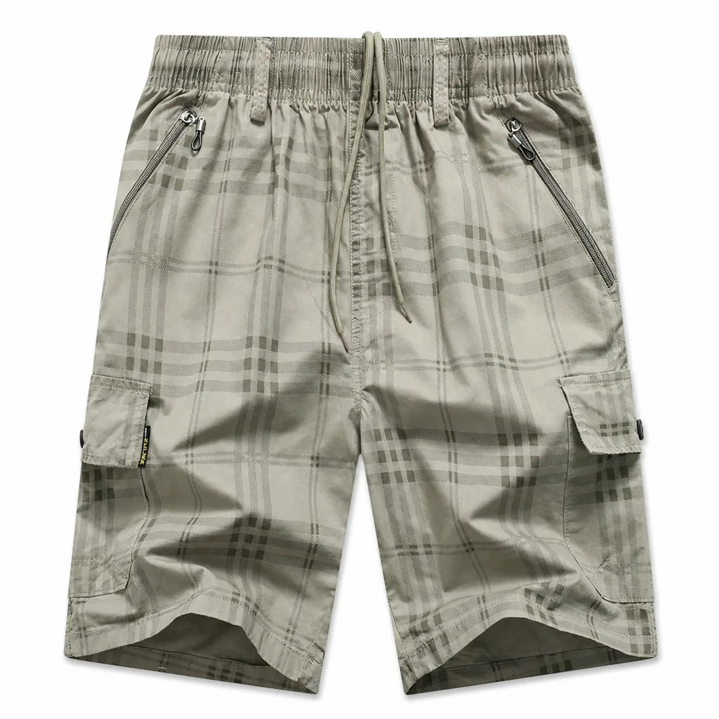 Nathan Cotton Shorts - Color:Beige;Size:M
