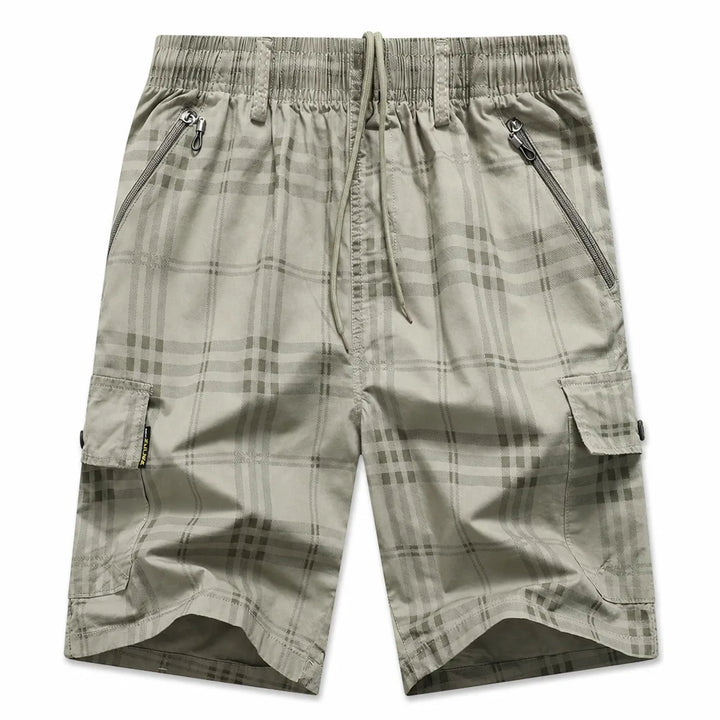 Nathan Cotton Shorts - Color:Beige;Size:M