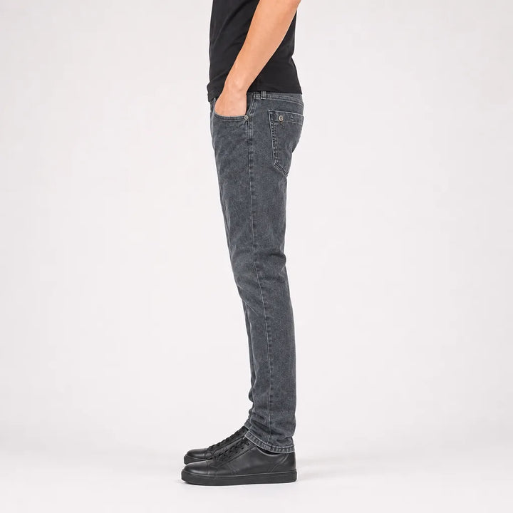 Men's Gray Estelle Cotton Slim Jeans