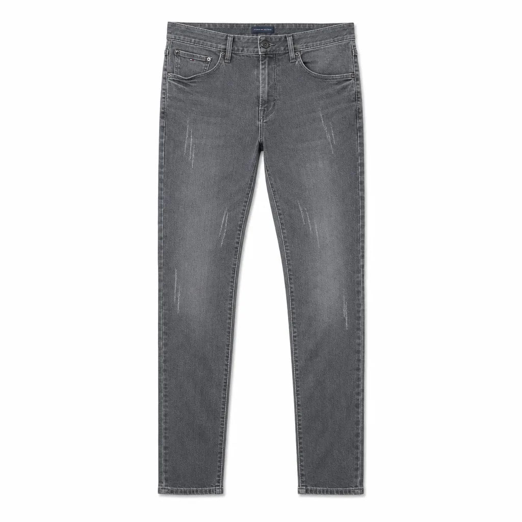 Nathan Cotton Slim Jeans - Color:Gray;Size:27