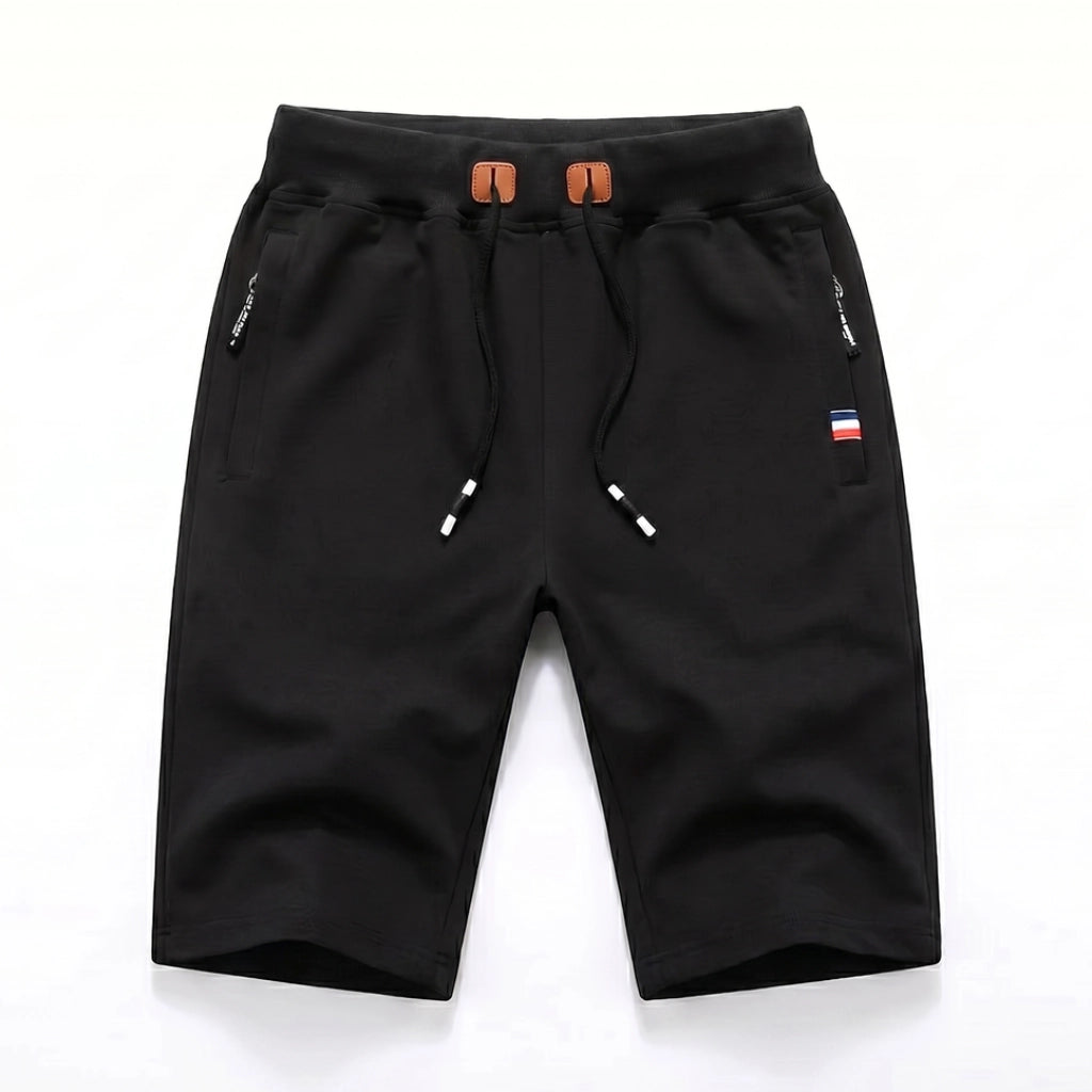 Nathan  Drawstring Shorts - Color:Black;Size:S