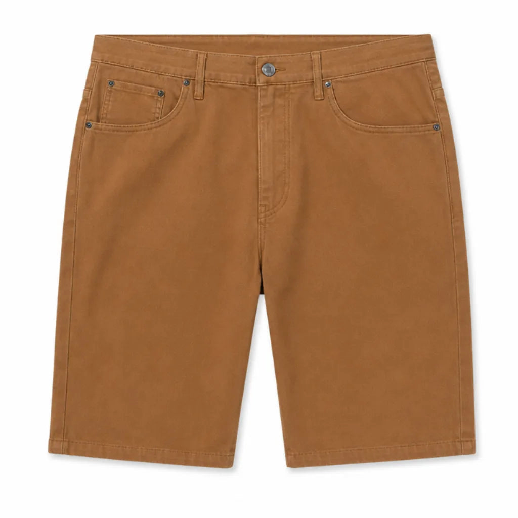 Nathan Straight Shorts - Color:Brown;Size:28