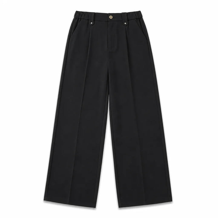 Nathan Straight Trousers - Color:Black;Size:XS