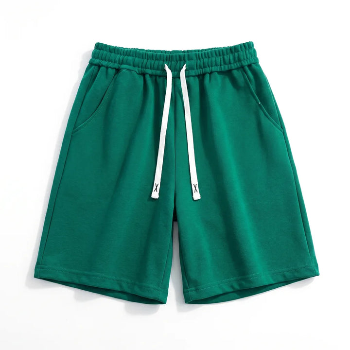 Nathaniel Loose Fit Shorts - Color:Green;Size:S