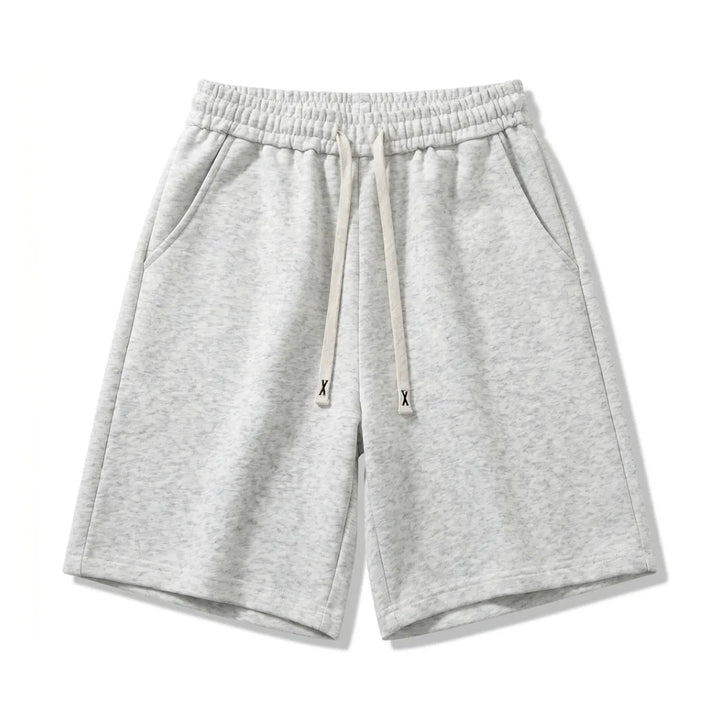 Nathaniel Loose Fit Shorts - Color:Light Gray;Size:S