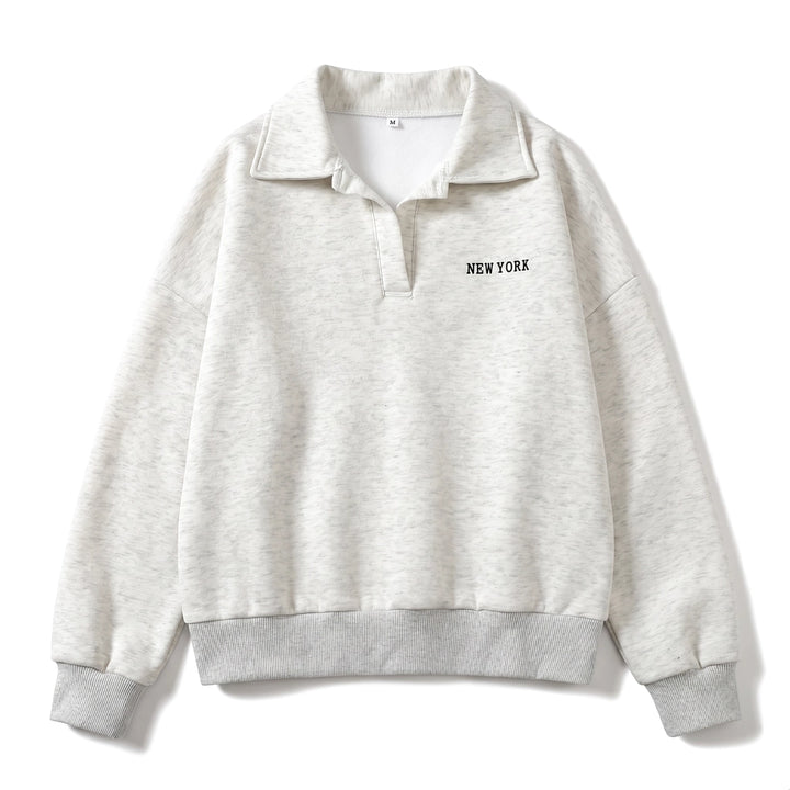 New York Polo Sweatshirt - Color:Gray;Size:S
