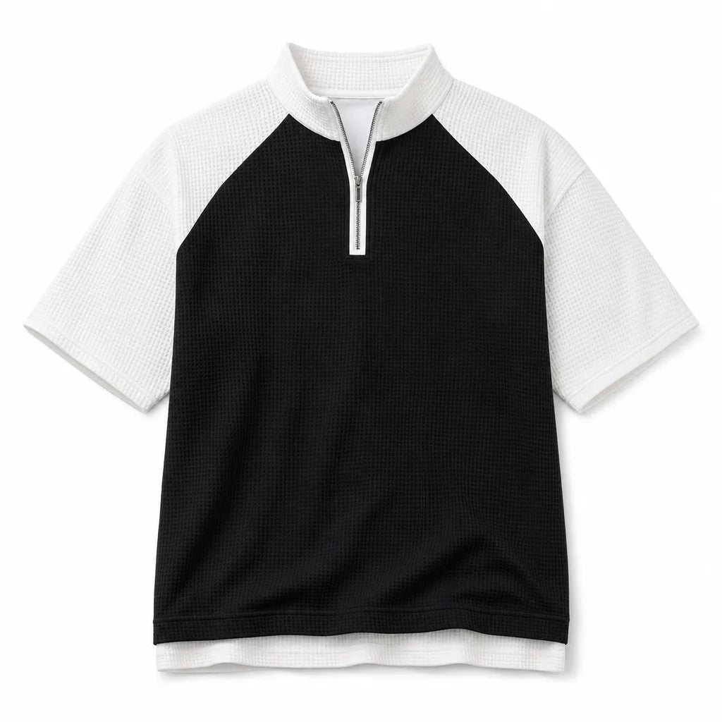 Nicholas Knit Polo Shirt - Color:Black;Size:S