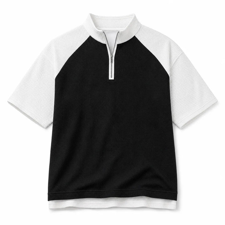 Nicholas Knit Polo Shirt - Color:Black;Size:S