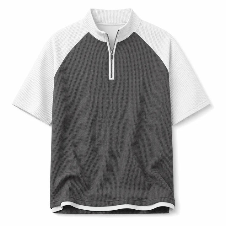 Nicholas Knit Polo Shirt - Color:Dark Gray;Size:S
